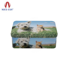 Rectangle tin pet food container wholesale